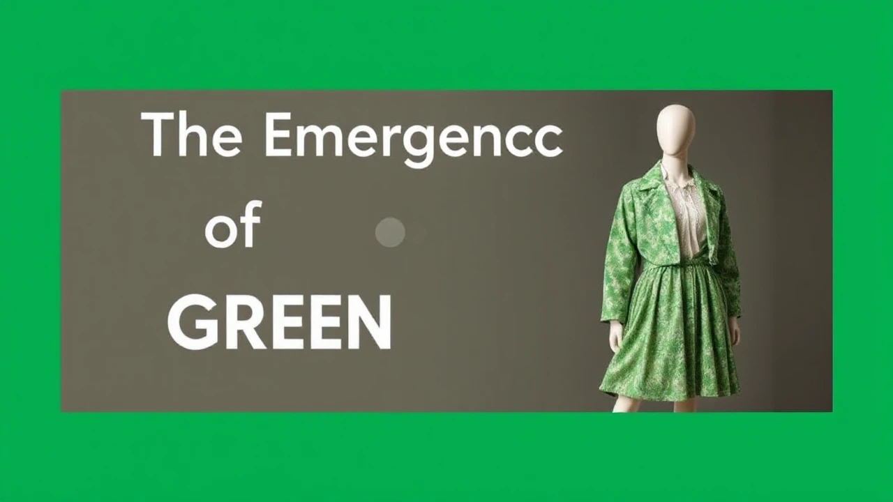 The Emergence of Green Fashion: An Extensive Handbook