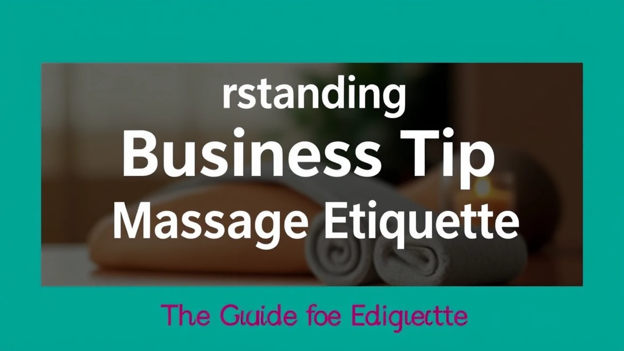 Understanding Business Trip Massage Etiquette: The Guide for Professionals