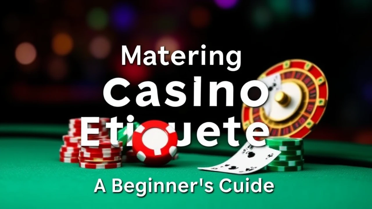 Mastering Casino Etiquette: A Beginner's Guide