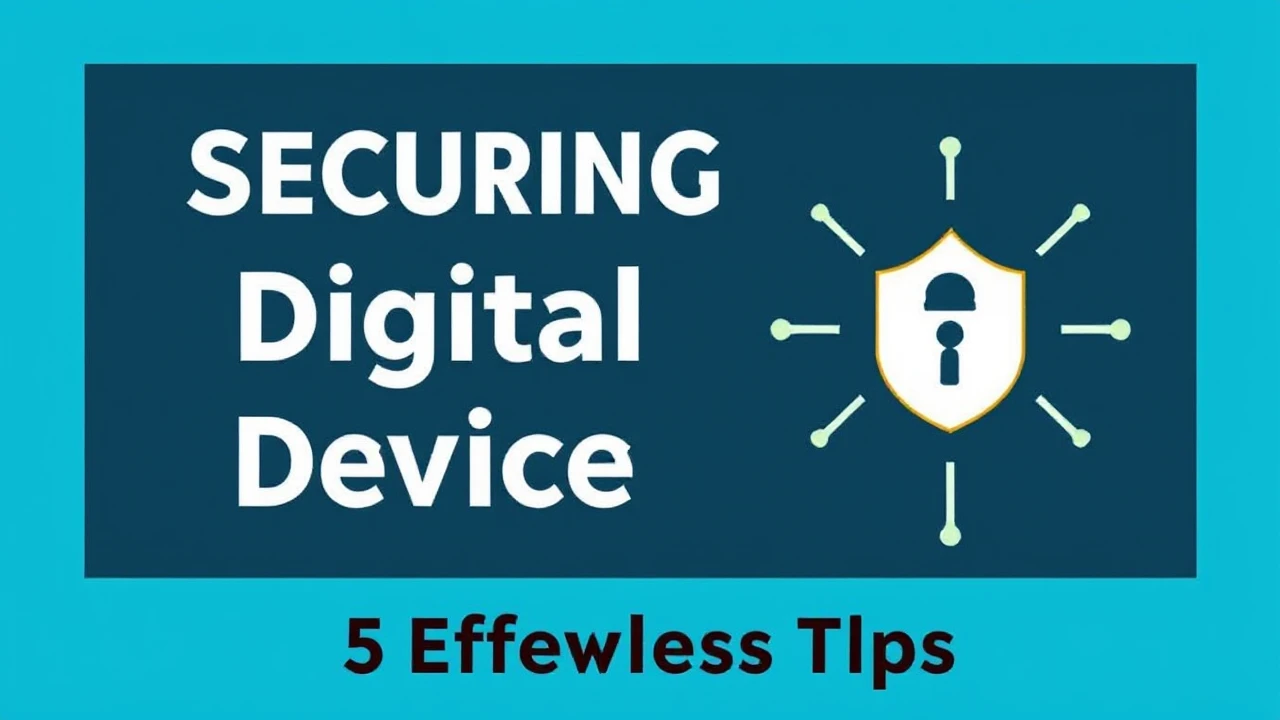 Securing Your Digital Devices: 5 Effortless Tips
