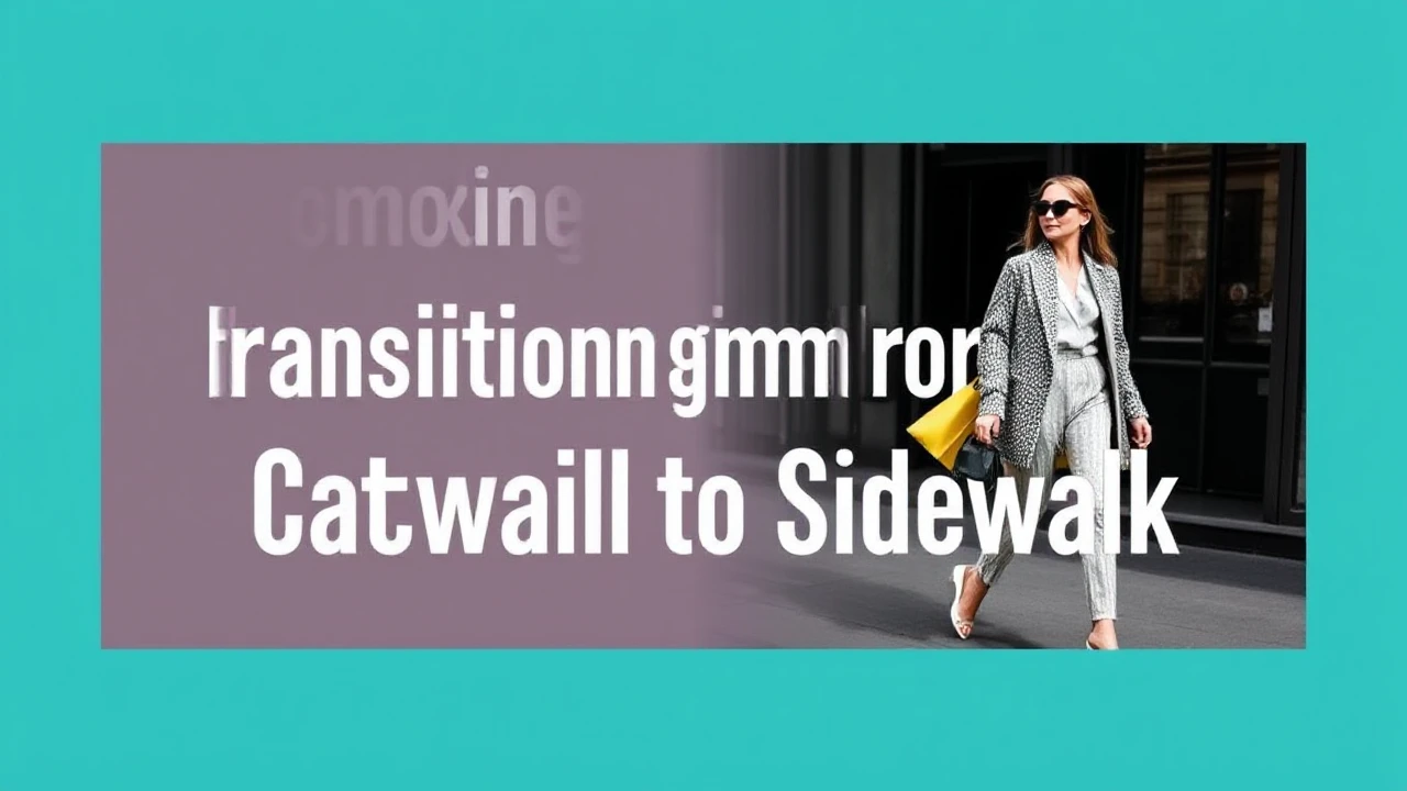 Decoding Fashion: Transitioning from Catwalk to Sidewalk