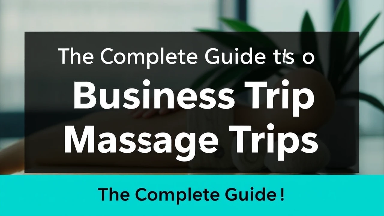 The Complete Guide to Business Trip Massage Benefits