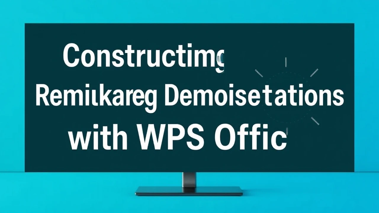 Constructing Remarkable Demonstrations with WPS Office