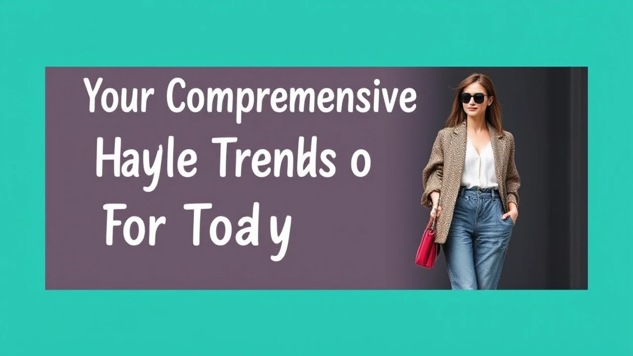 Your Comprehensive Handbook to Style Trends for Today's Woman