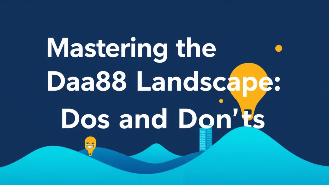 Mastering the Da88 Landscape: Dos and Don'ts
