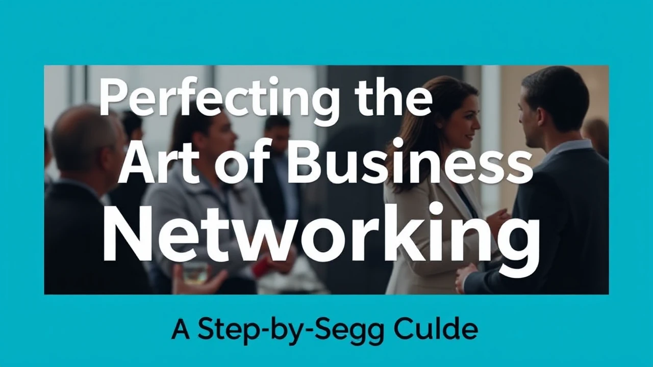 Perfecting the Art of Business Networking: A Step-by-Step Guide