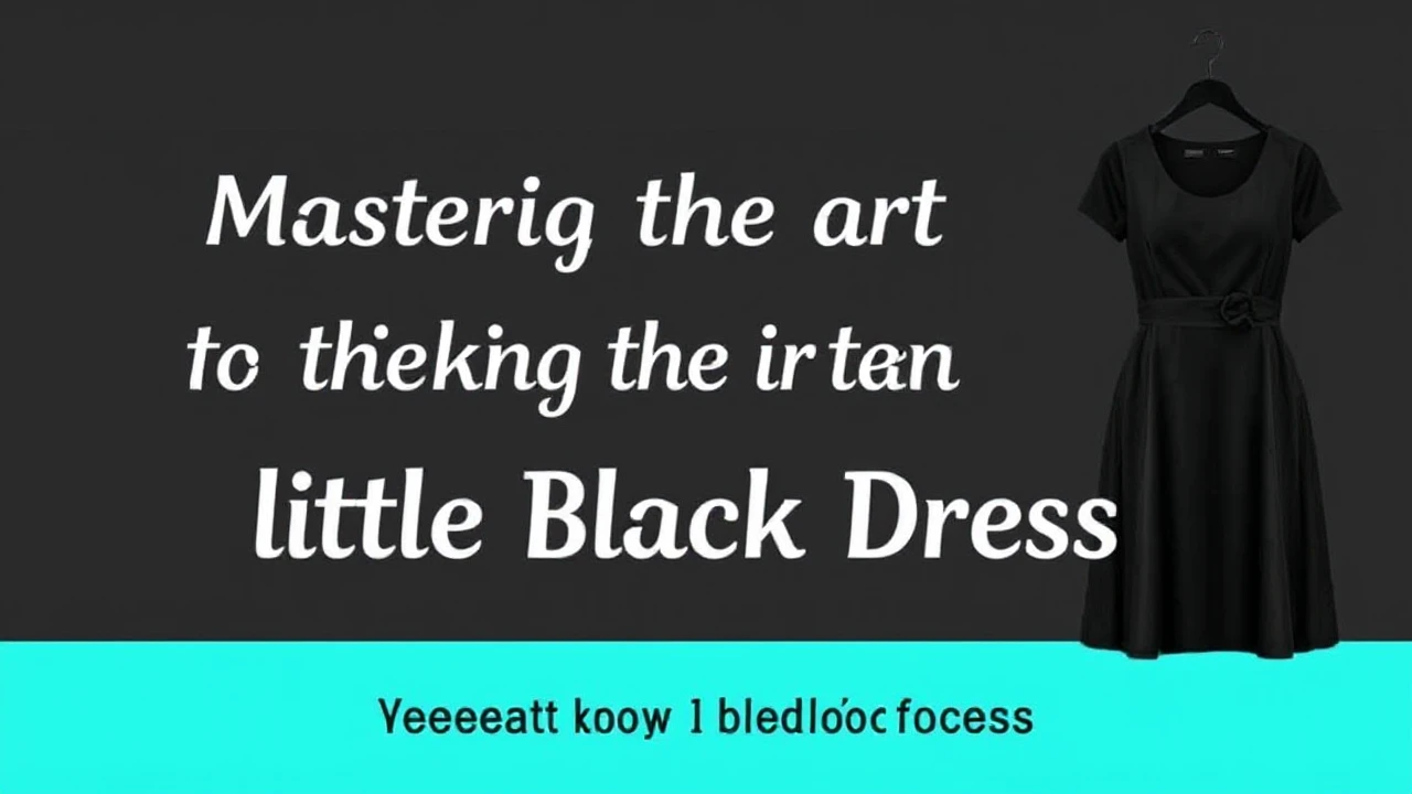 Mastering the Art of Picking the Ultimate Little Black Dress