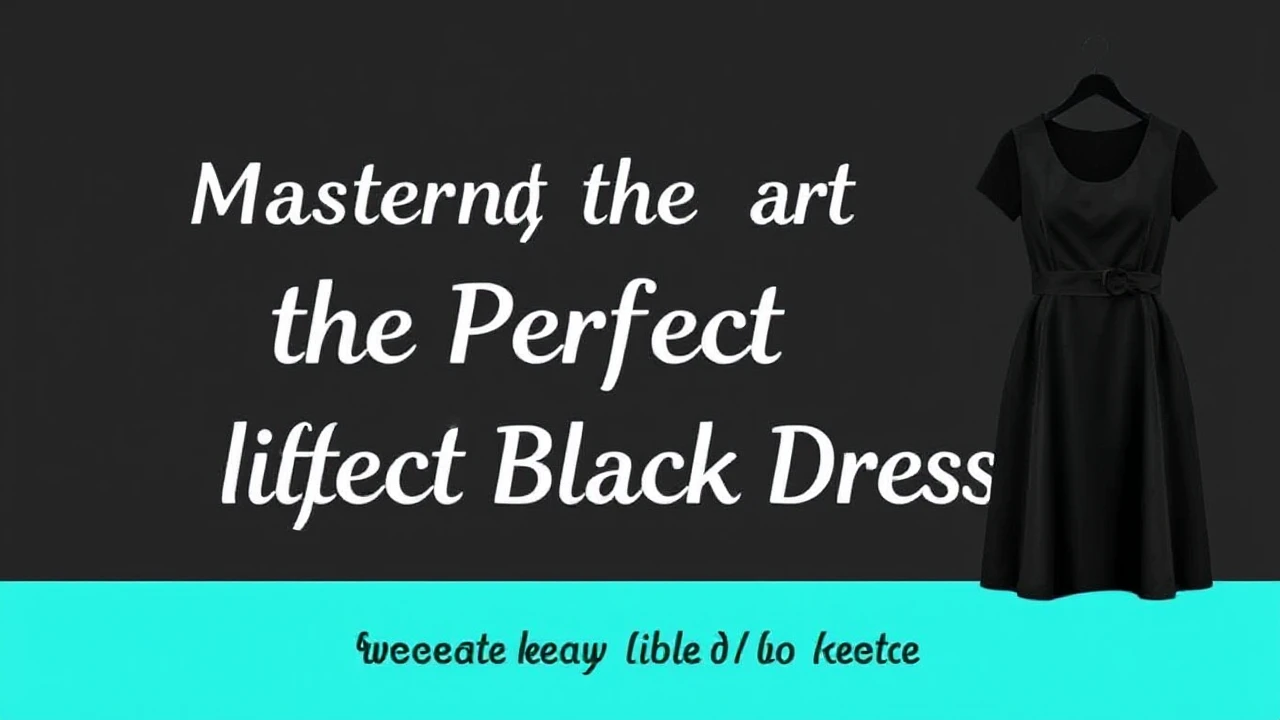 Mastering the Art of Selecting the Perfect Little Black Dress