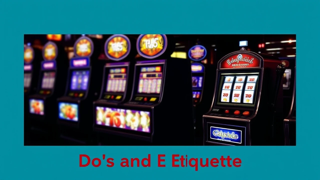 Navigating Slot Etiquette: Do's and Don'ts in the Casino