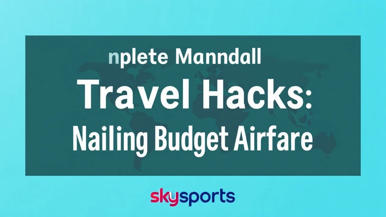 Complete Manual on Travel Hacks: Nailing Budget Airfare