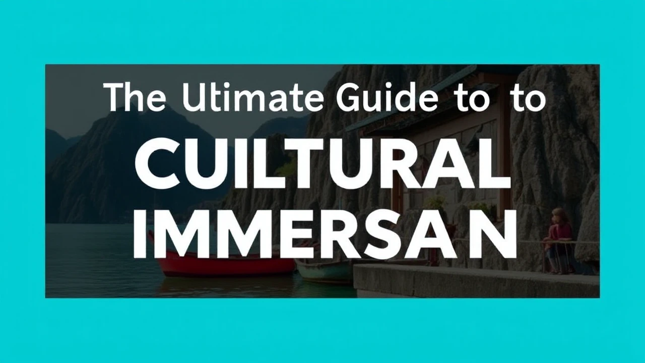The Ultimate Guide to Cultural Immersion: Embracing Local Traditions While Traveling