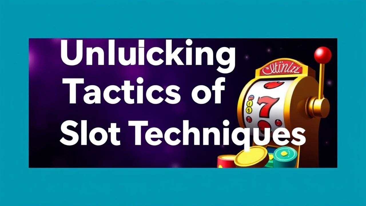 Unlocking the Tactics of Slot Techniques