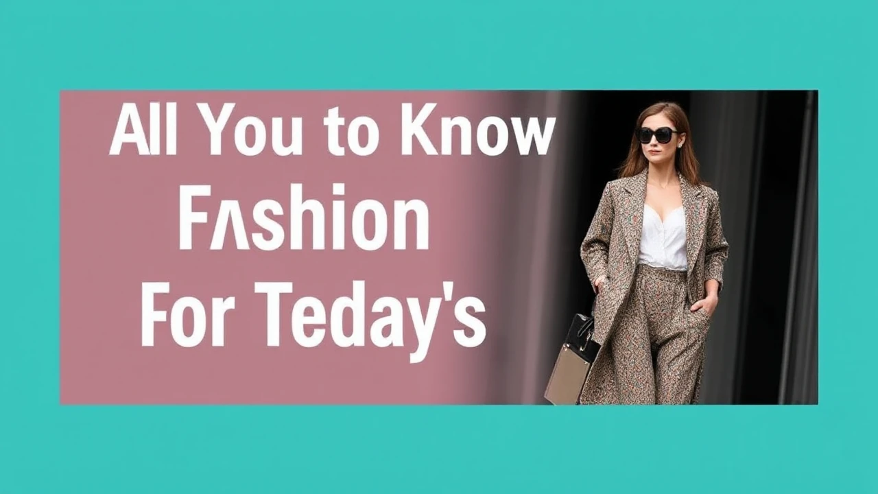 All You Need to Know to Fashion Trends for Today's Woman