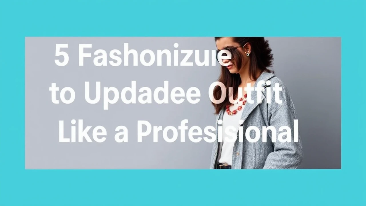 5 Fashionable Techniques to Upgrade Your Outfit Like a Professional