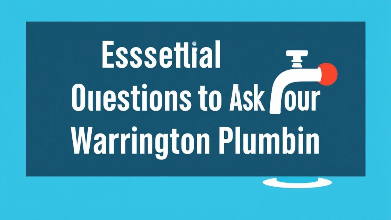 Essential Questions to Ask Your Warrington Plumber