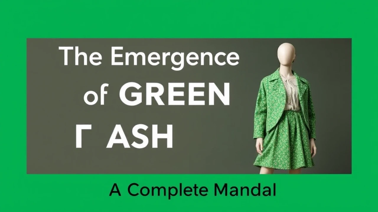 The Emergence of Green Fashion: A Complete Manual