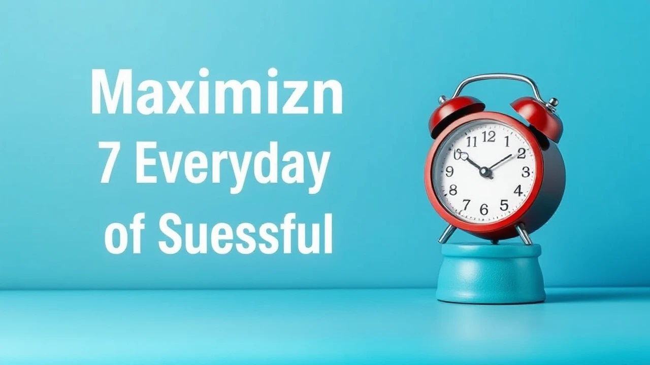 Maximizing Productivity: 7 Everyday Habits of Successful Individuals