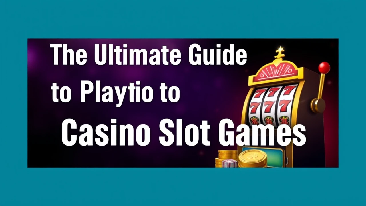 The Ultimate Guide to Playing Casino Slot Games