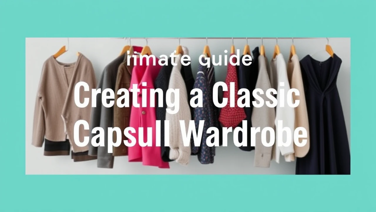 The Ultimate Guide to Creating a Classic Capsule Wardrobe