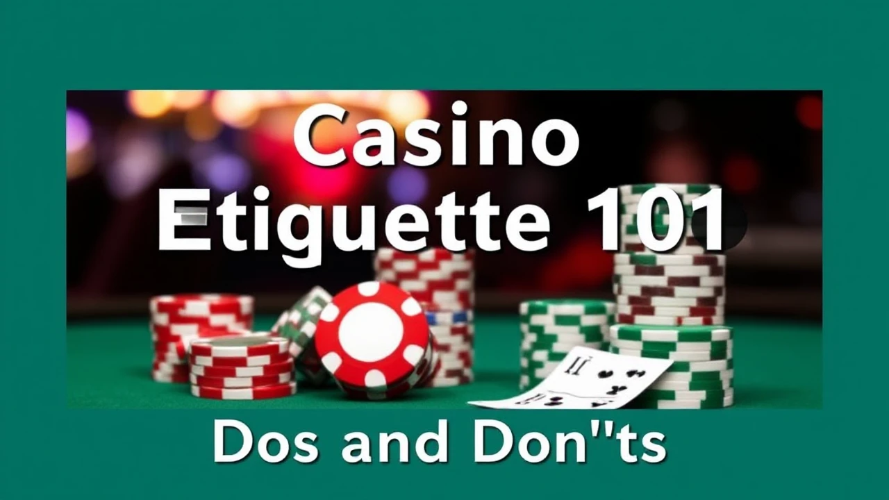 Casino Etiquette 101: Dos and Don'ts