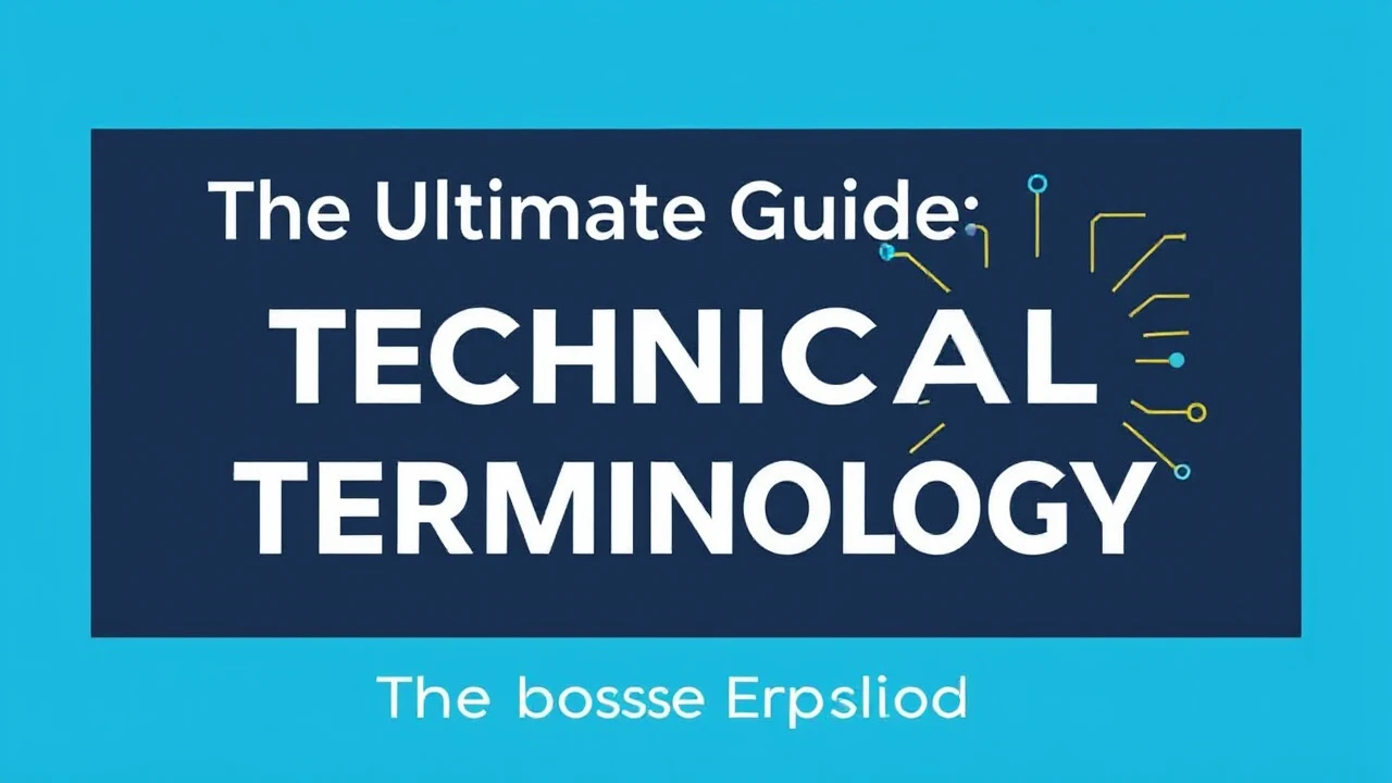The Ultimate Guide Technical Terminology: The Basics Explained