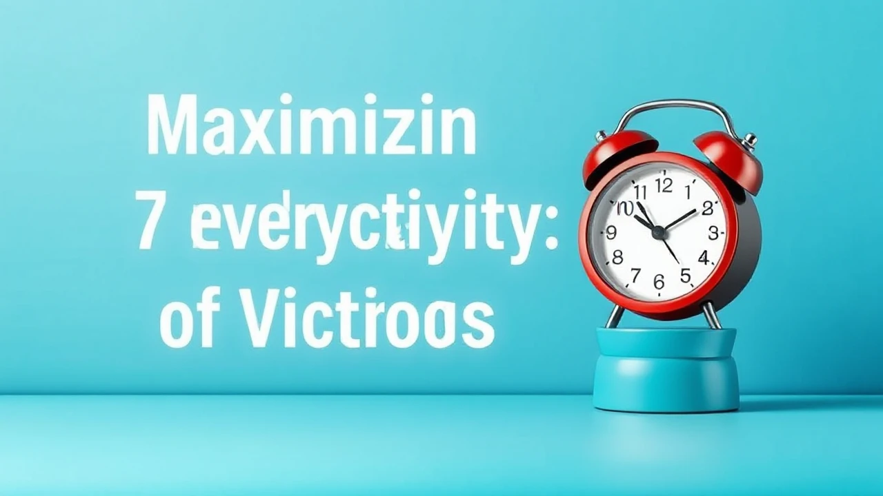 Maximizing Productivity: 7 Everyday Habits of Victorious Folks