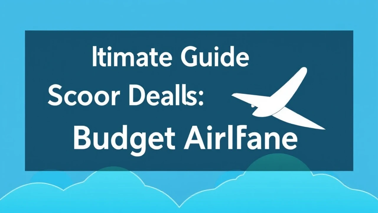 Ultimate Guide on Scoring Deals: Nailing Budget Airfare