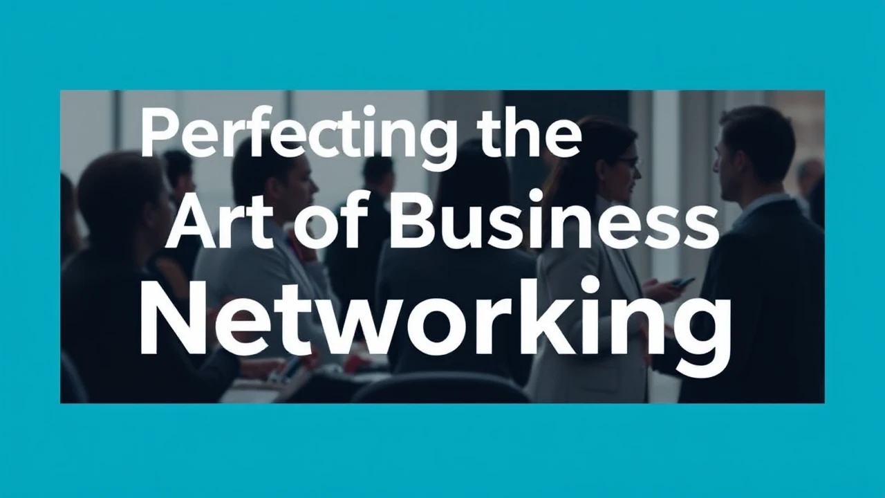Perfecting the Art of Business Networking: A Detailed Guide