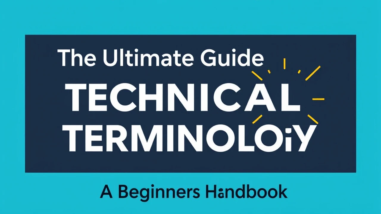 The Ultimate Guide Technical Terminology: A Beginner's Handbook