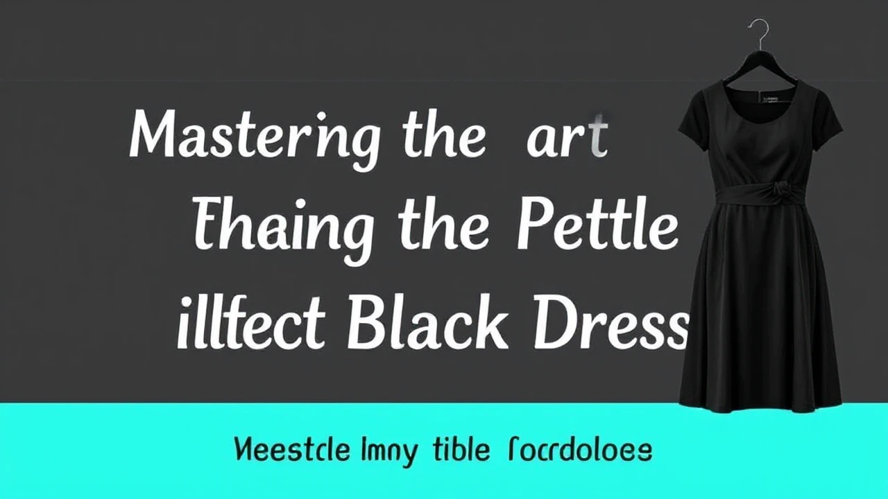 Mastering the Art of Picking the Perfect Little Black Dress
