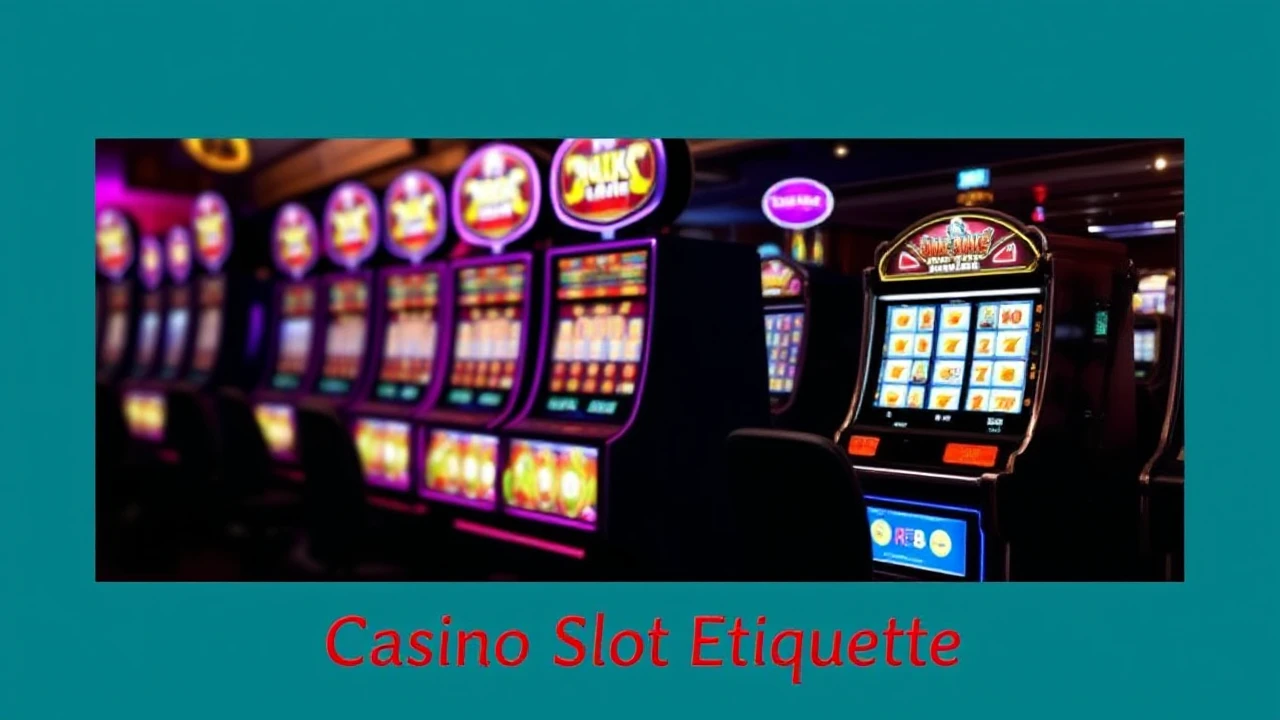 Casino Slot Etiquette: Dos and Don'ts