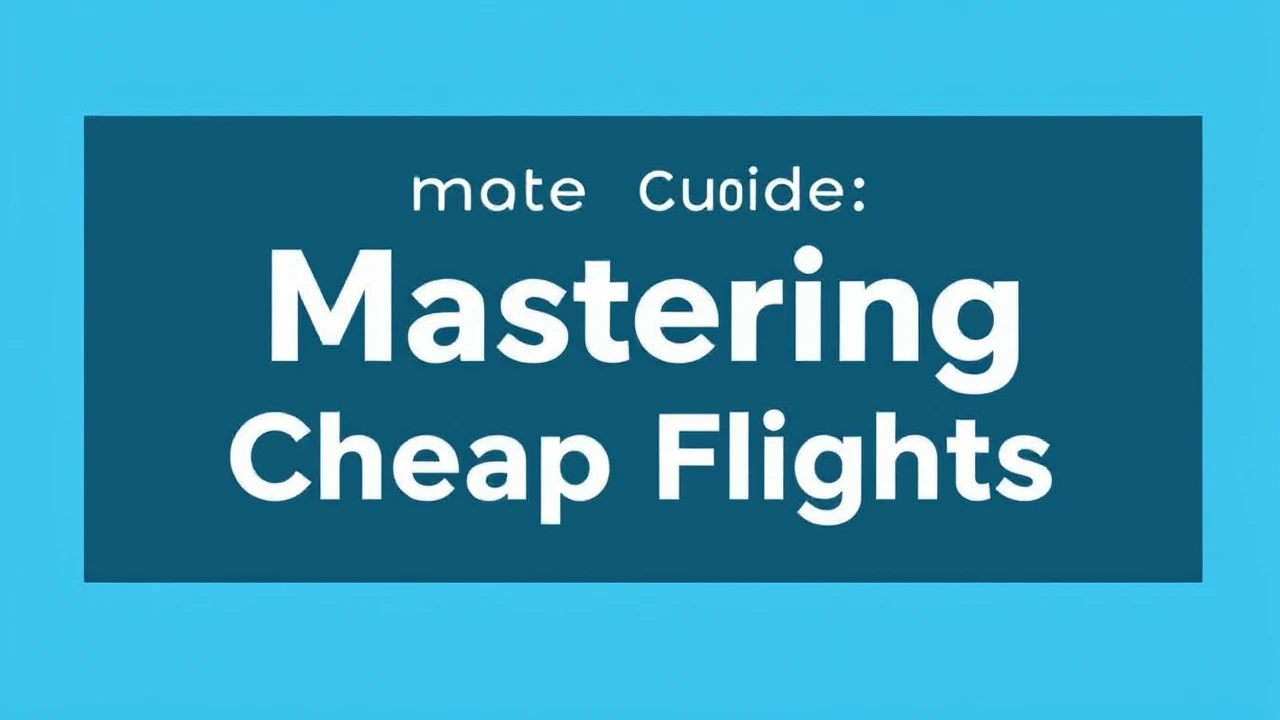 Ultimate Guide on Scoring Deals: Mastering Cheap Flights