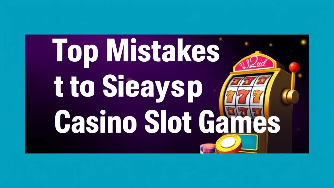 Top Mistakes to Sidestep When Playing Casino Slot Games