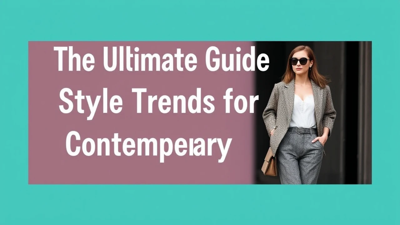 The Ultimate Guide to Style Trends for Contemporary Females