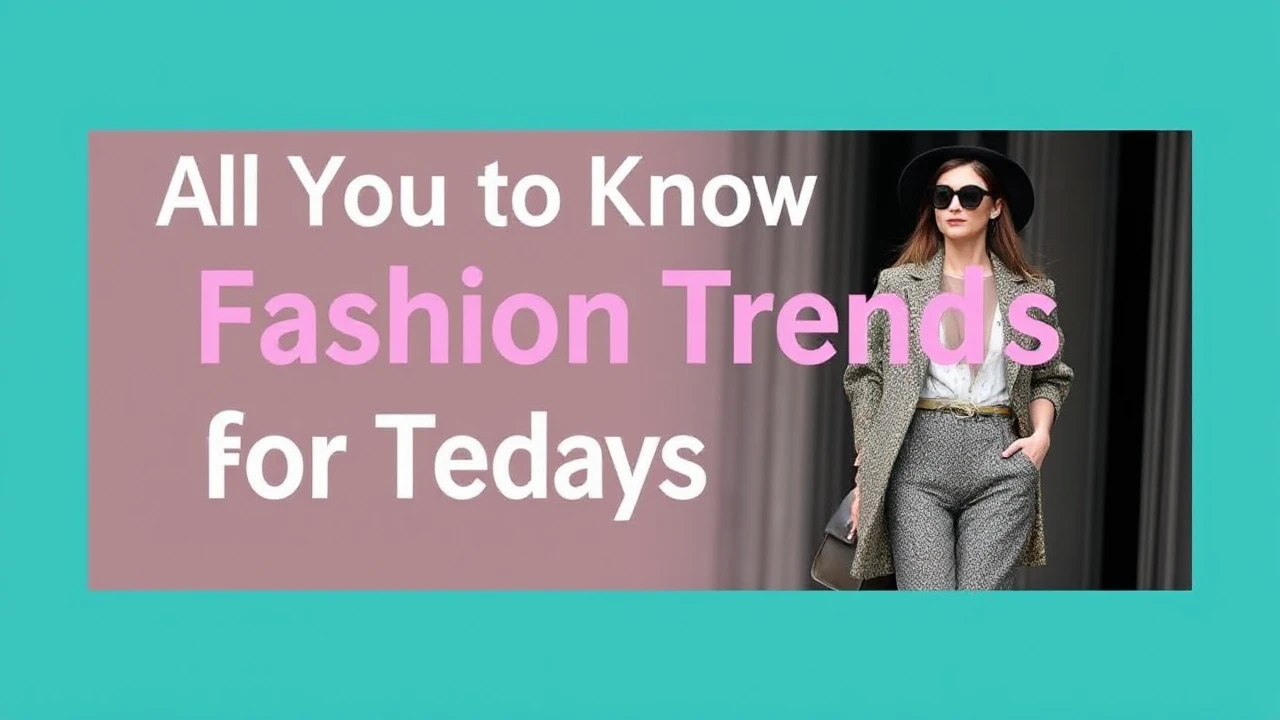 All You Need to Know to Fashion Trends for Today's Woman