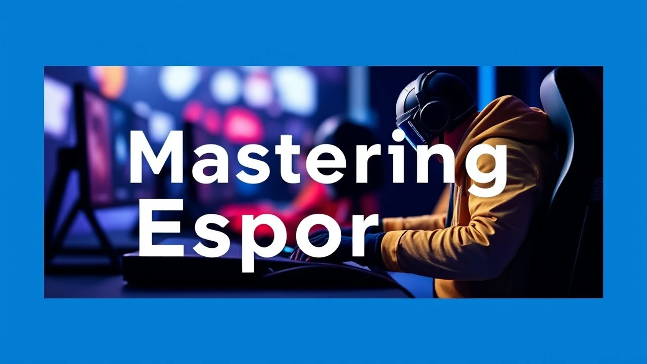 Mastering Esports: An Amateur's Guide to Ruling the Game