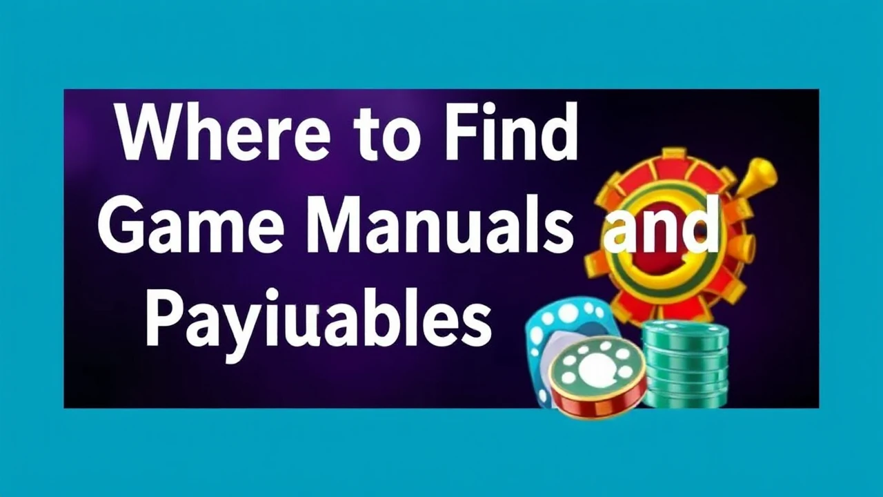 Where to Find Official Game Manuals and Paytables