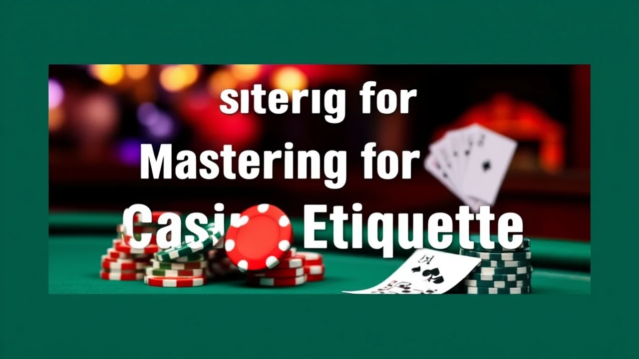 Mastering for Casino Etiquette