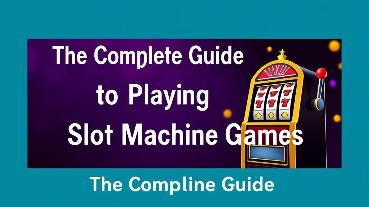 The Complete Guide to Playing Slot Machine Games