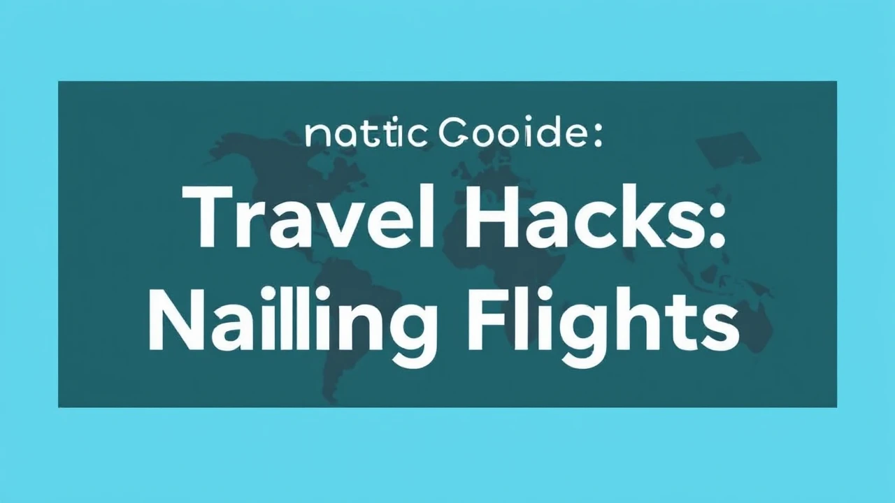 Ultimate Guide on Travel Hacks: Nailing Cheap Flights