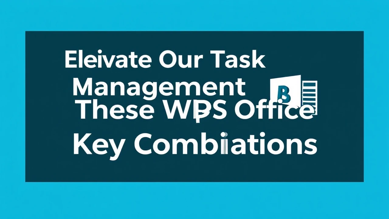 Elevate Our Task Management with These Clever WPS Office Key Combinations