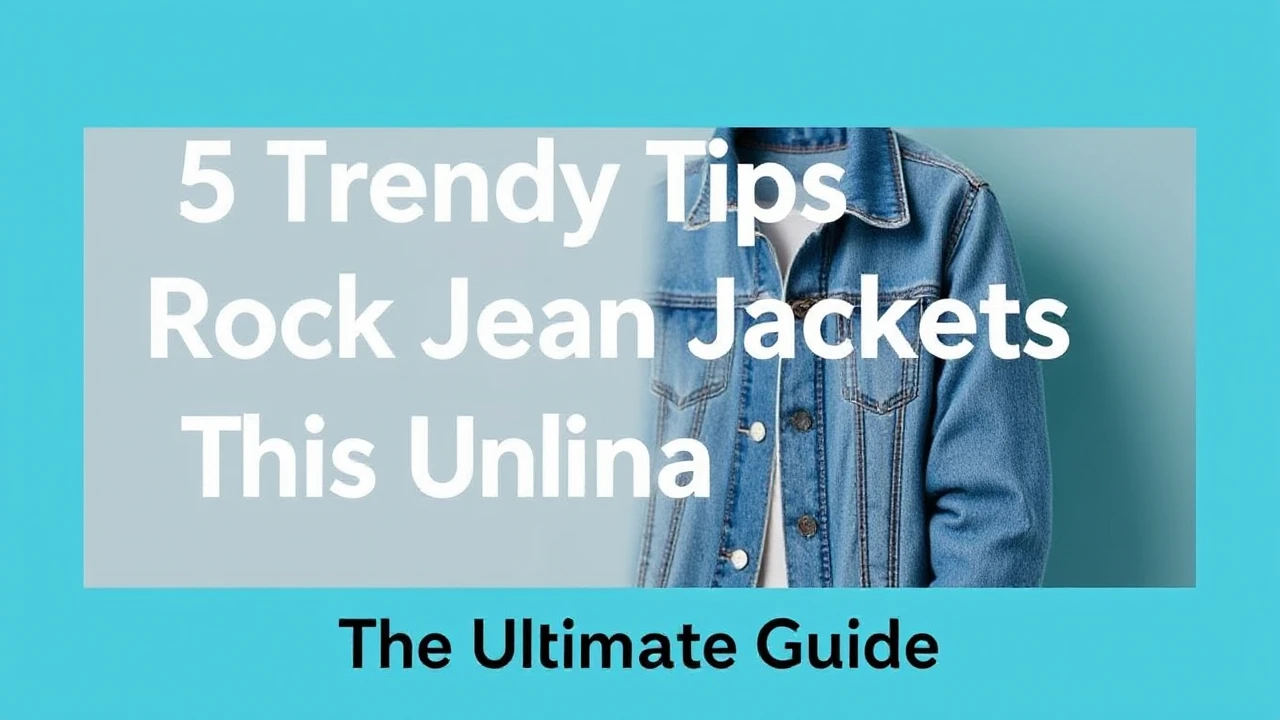 5 Trendy Tips to Rock Jean Jackets This Season: Your Ultimate Guide