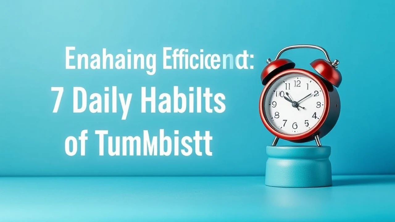 Enhancing Efficiency: 7 Daily Habits of Triumphant Individuals