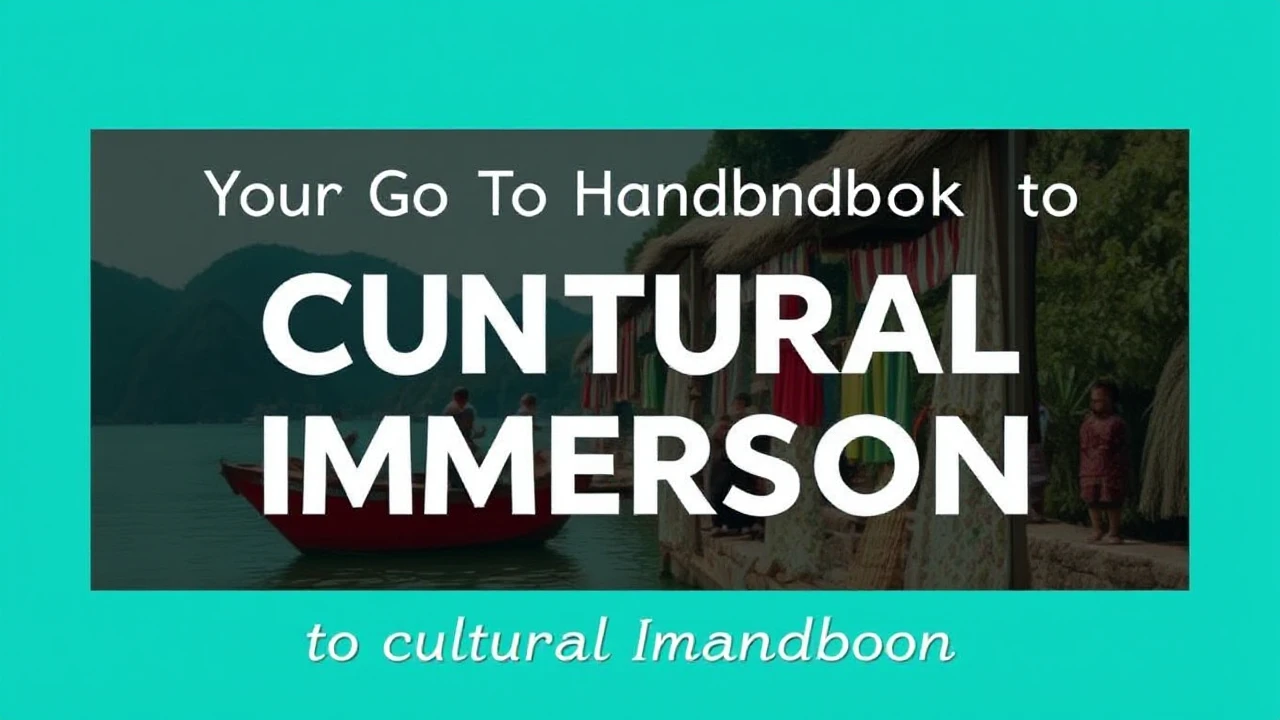 Your Go-To Handbook to Cultural Immersion: Embracing Local Traditions While Traveling
