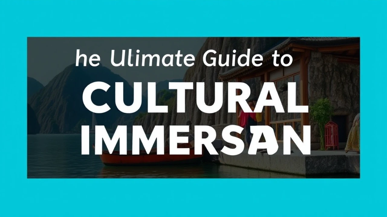 The Ultimate Guide to Cultural Immersion: Embracing Local Traditions While Traveling