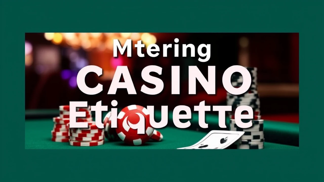 Mastering to Casino Etiquette: Dos and Don'ts for a Smooth Experience
