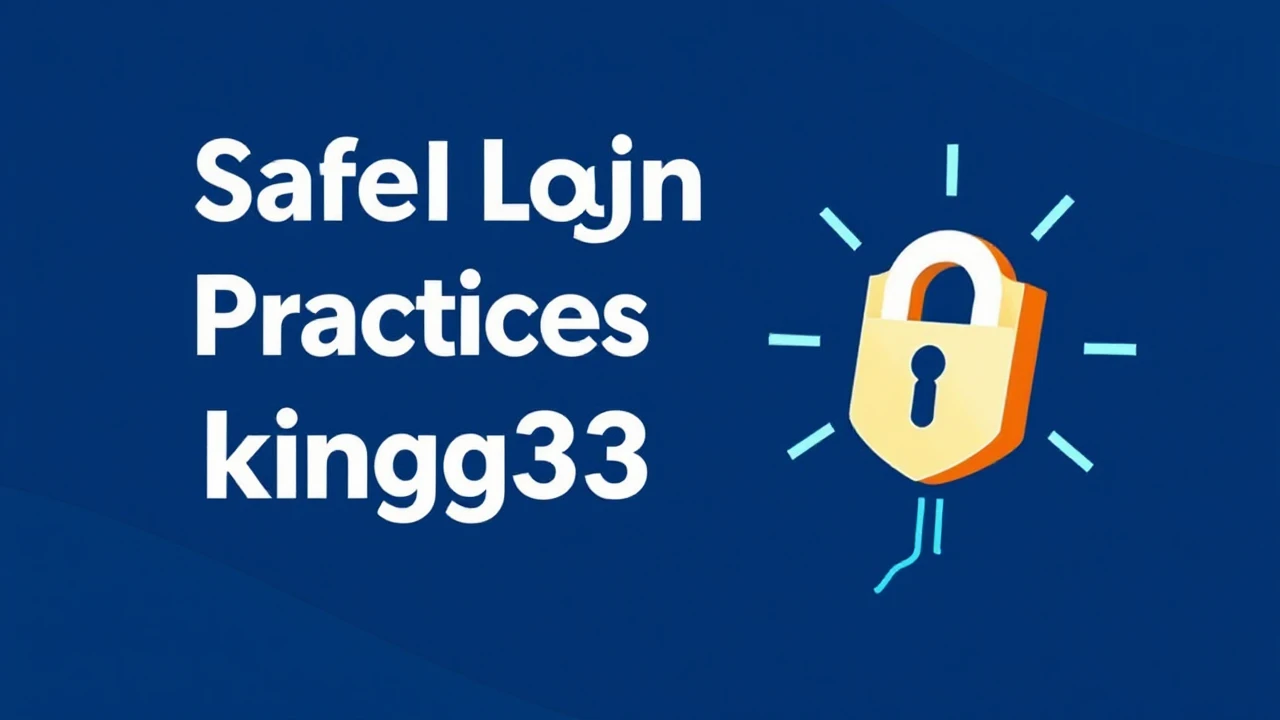 Safe Login Practices to Protect Your king33 Account