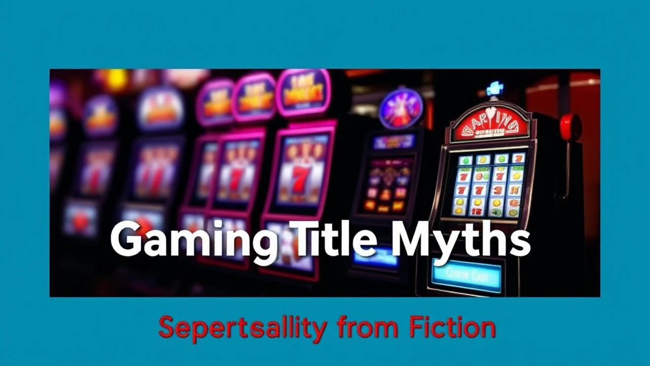 Dispelling Ten Gaming Machine Title Myths: Separating Reality from Fiction
