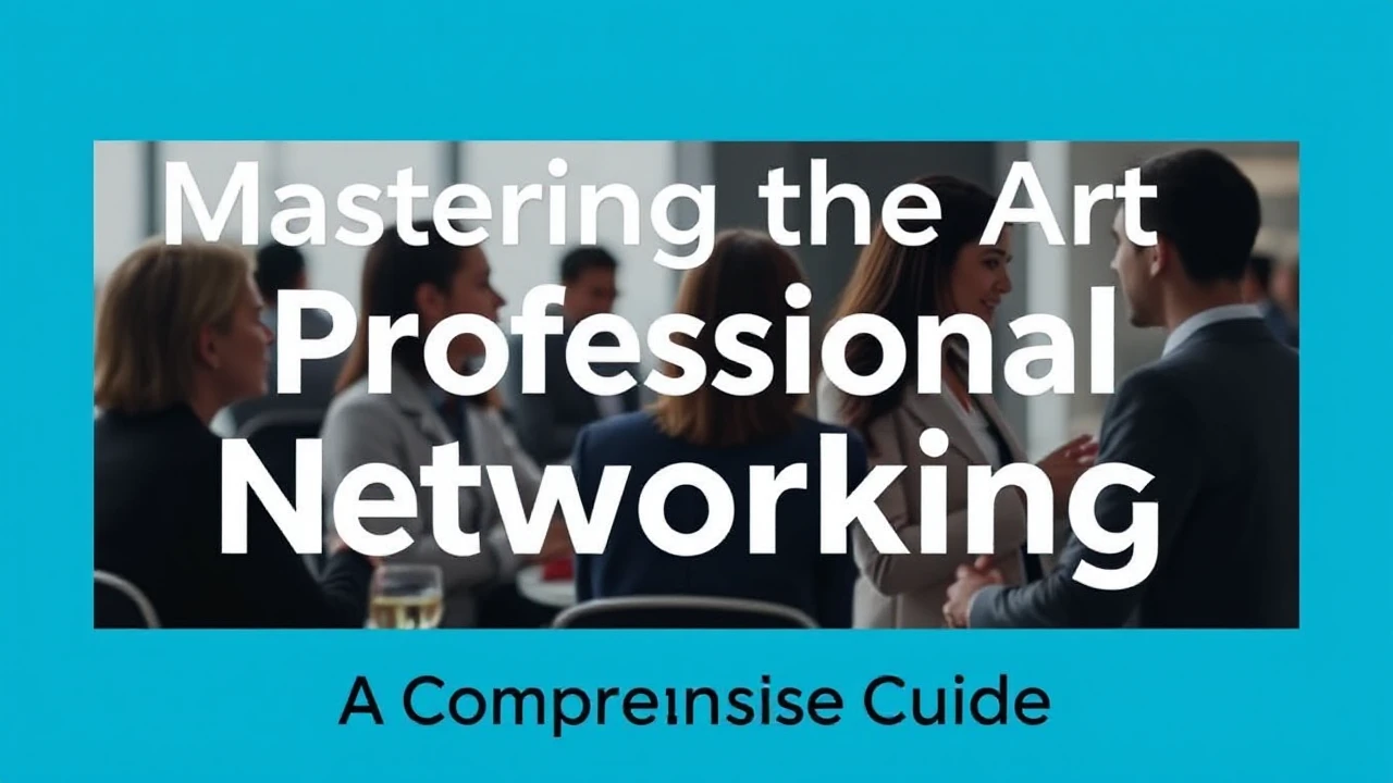 Mastering the Art of Professional Networking: A Comprehensive Guide