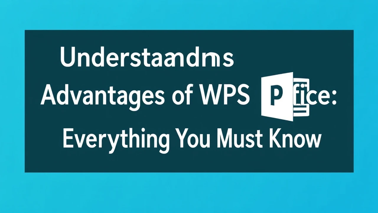 Understanding this Advantages of WPS Office: Everything You Must Know